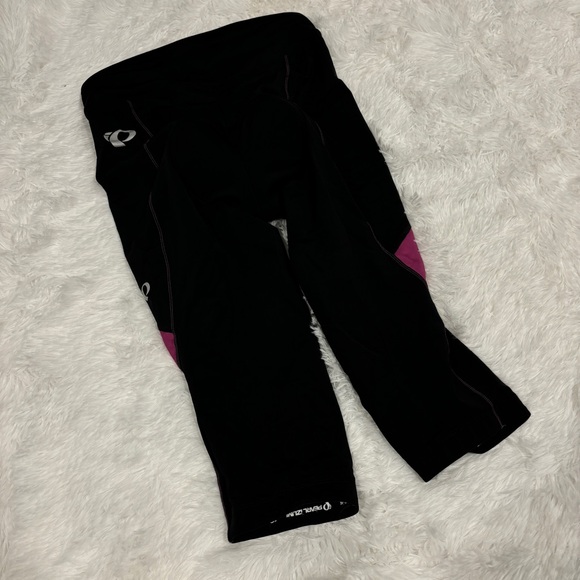 PEARL iZUMi Women's Sugar Cycling 3/4 Tight, Black/Purple Wine Padded Large - Picture 11 of 15